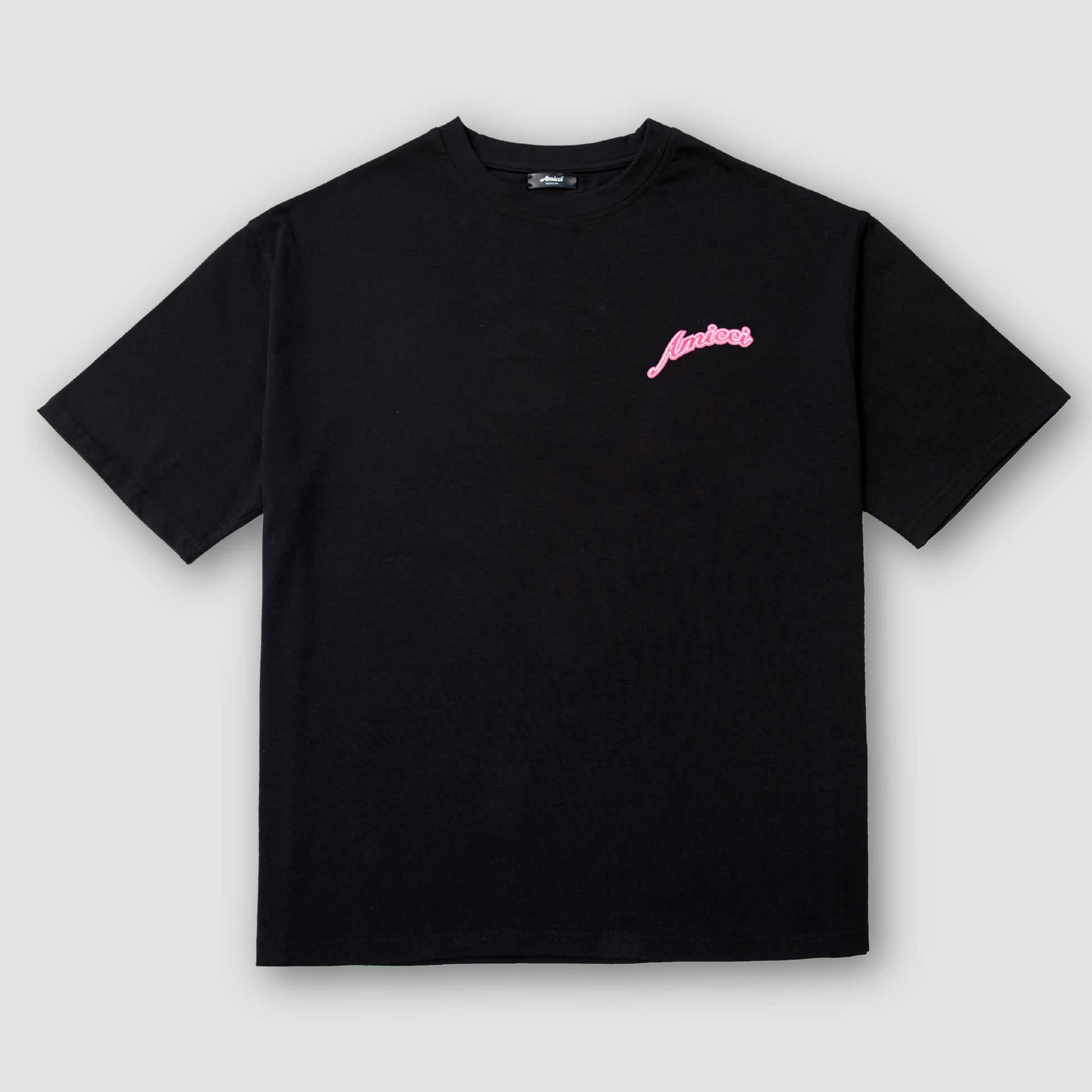 Tiriosa Grafische Oversized T-Shirt Zwart