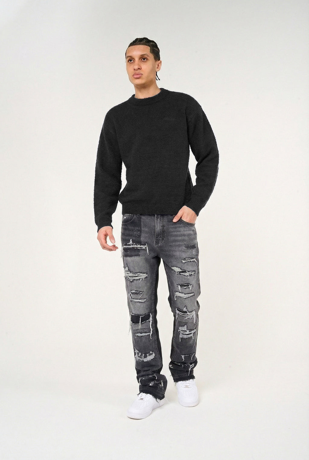 Imola Grey Flare Jean