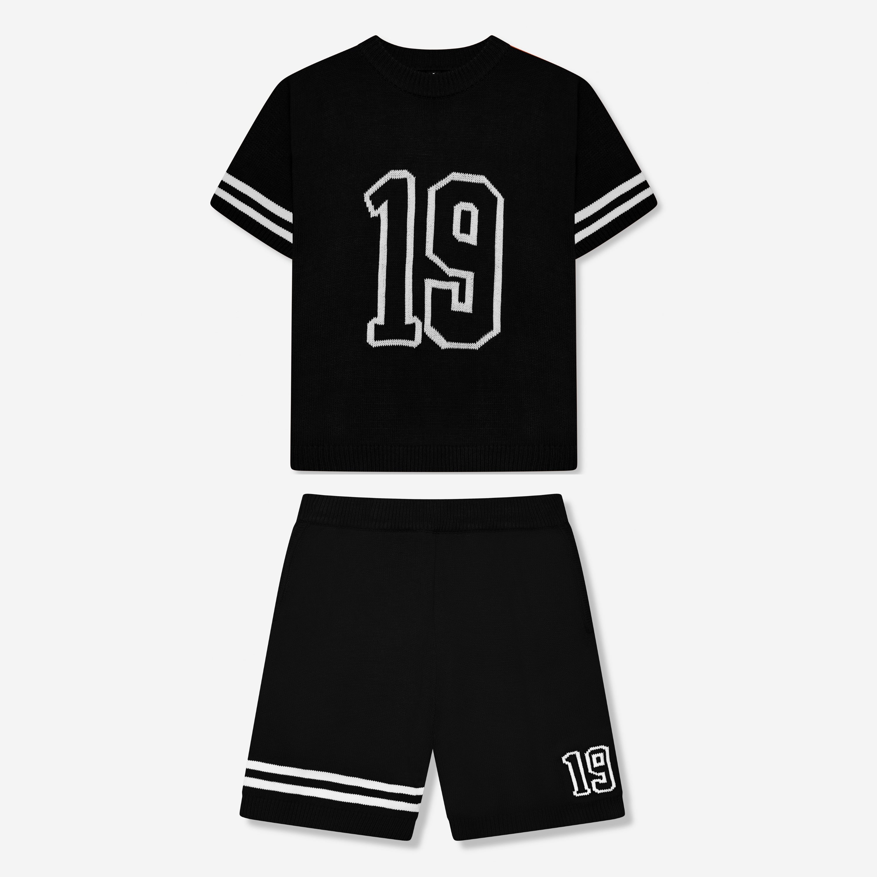 Nantes gebreide set zwart