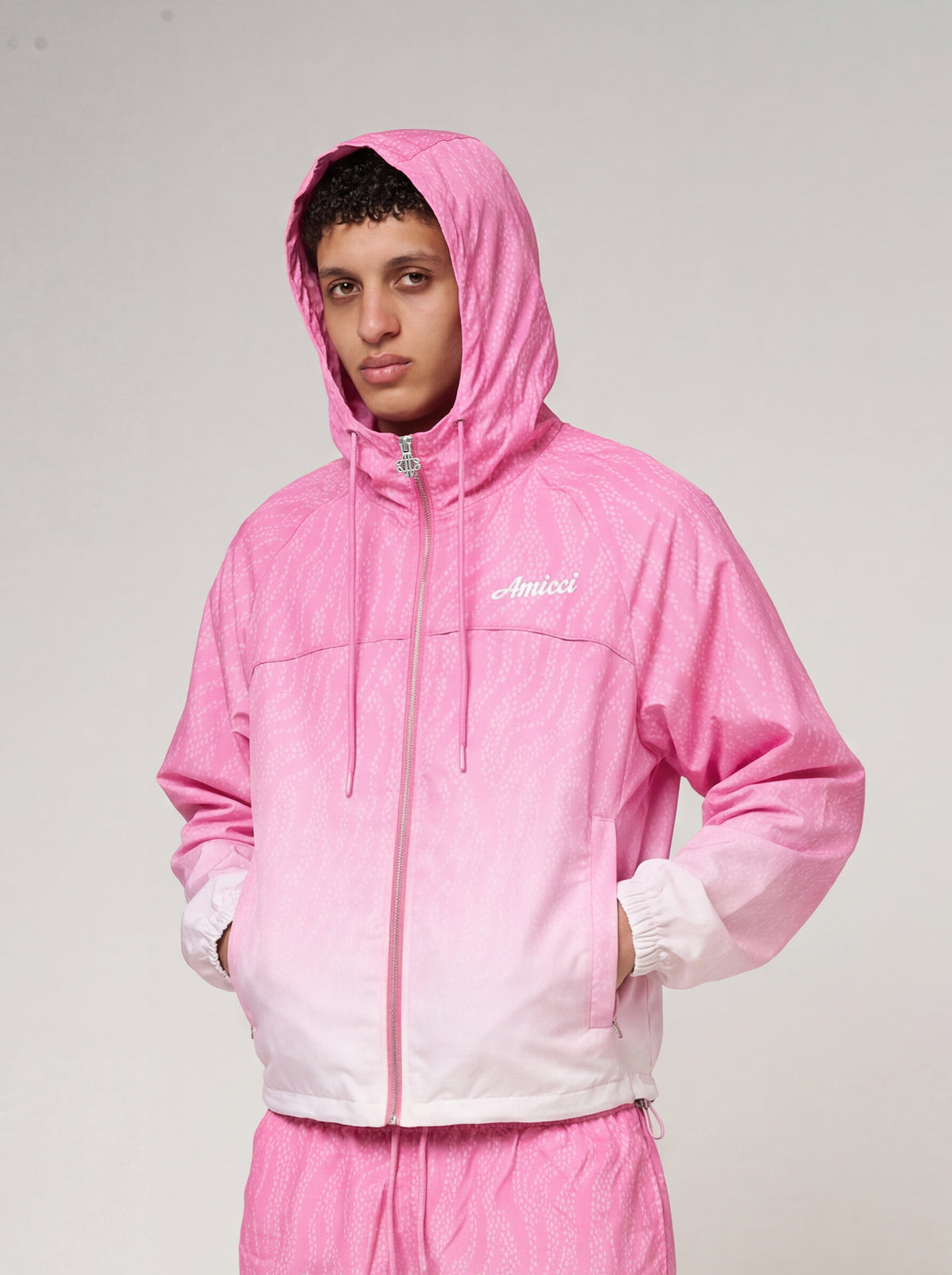 Luciano Windbreaker Roze
