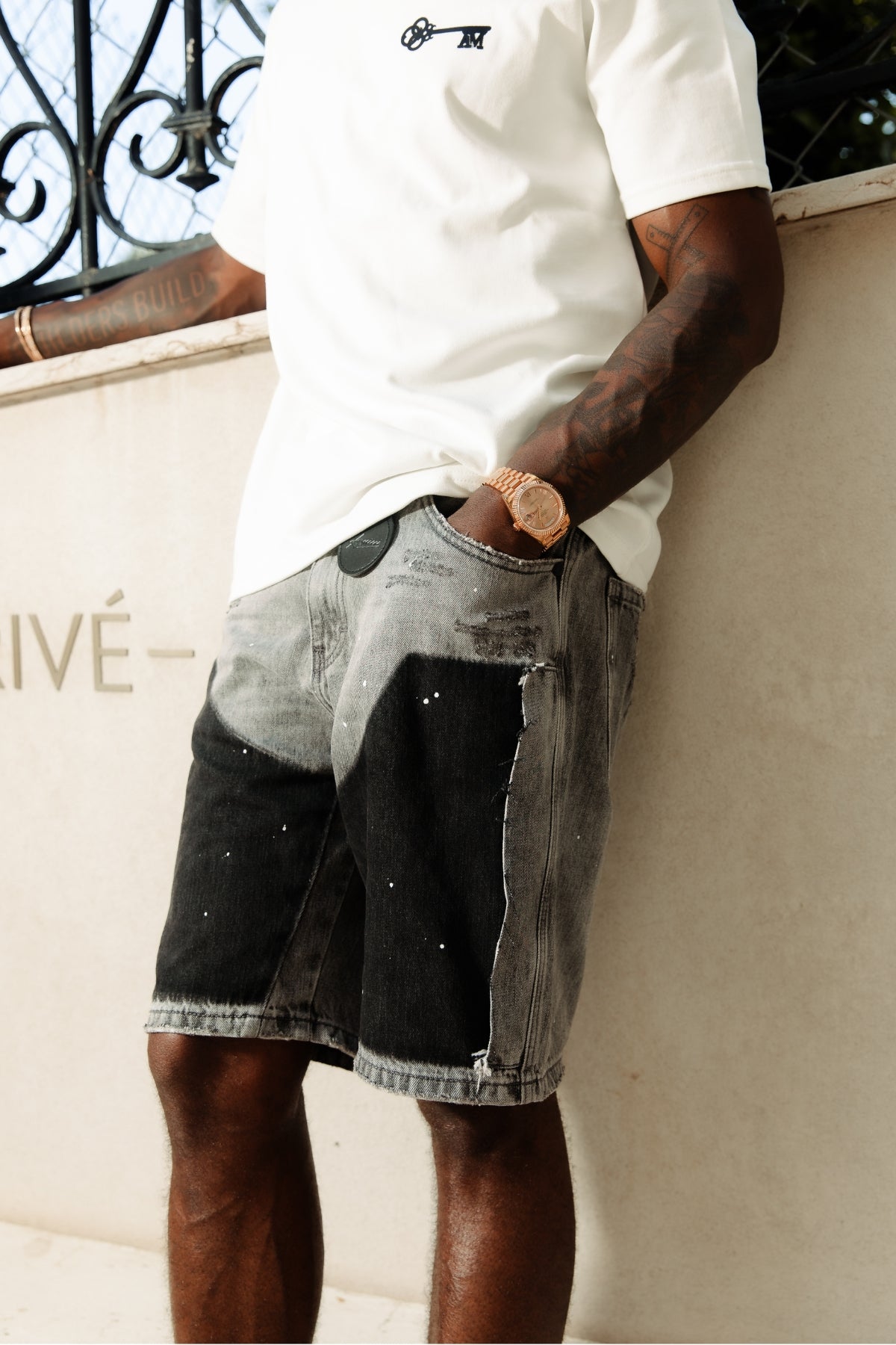 Adrano Grijze Timmerman Shorts