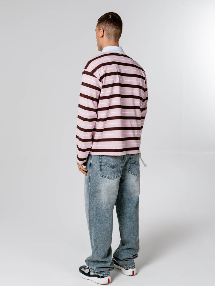 Benevento Pink Longsleeve Polo