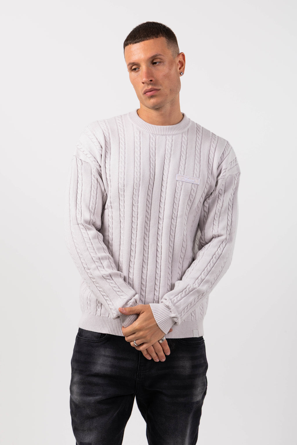 Arezzo Cream Logo Knitwear