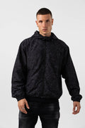 Firenze Textured Black Windbreaker