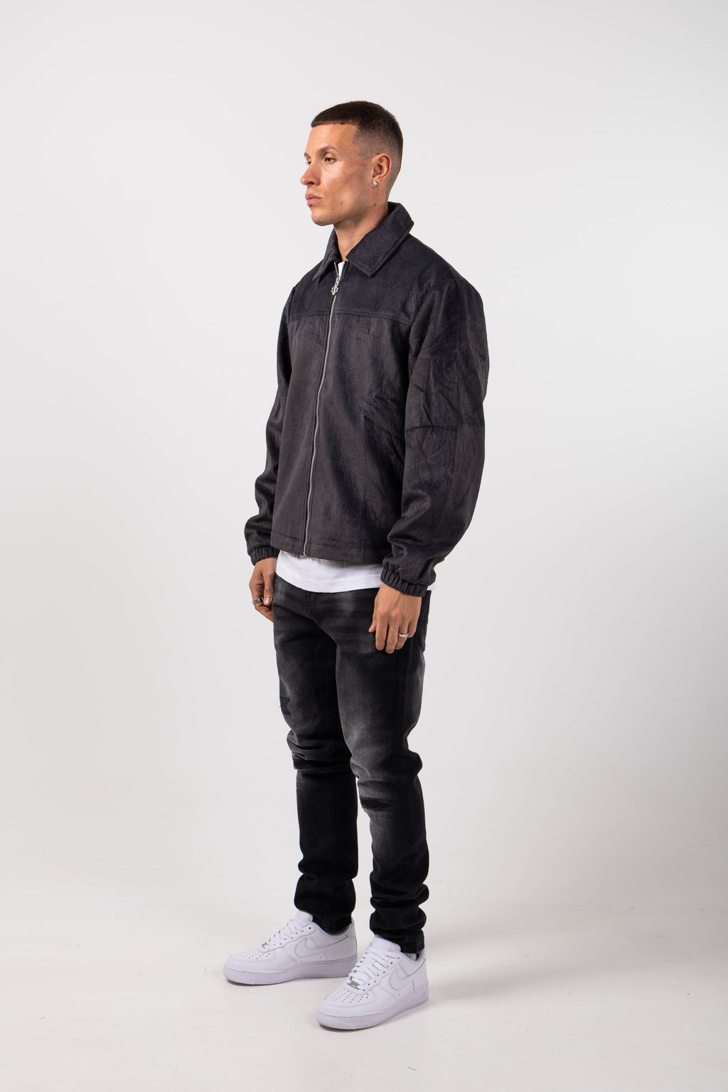 Gianni Suede Coach Jacket