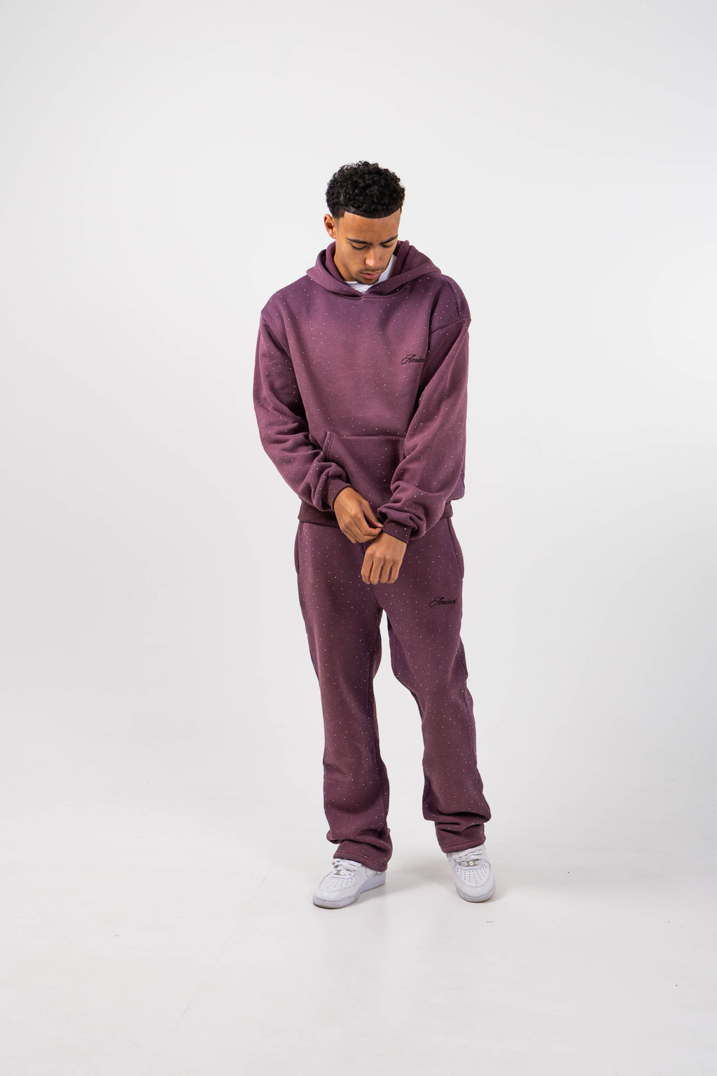 Massimo Embellished Plum Jogger