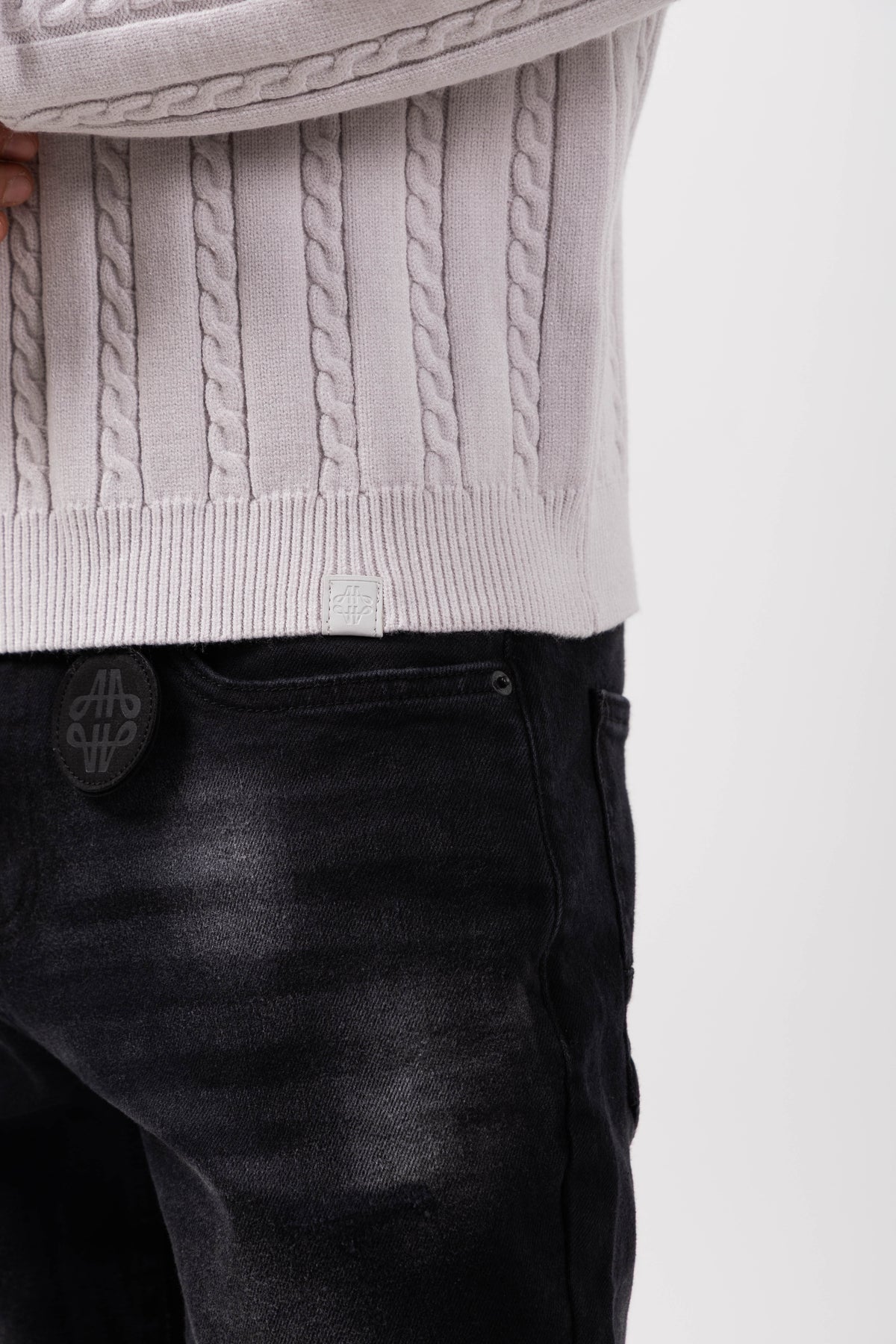 Arezzo Cream Logo Knitwear