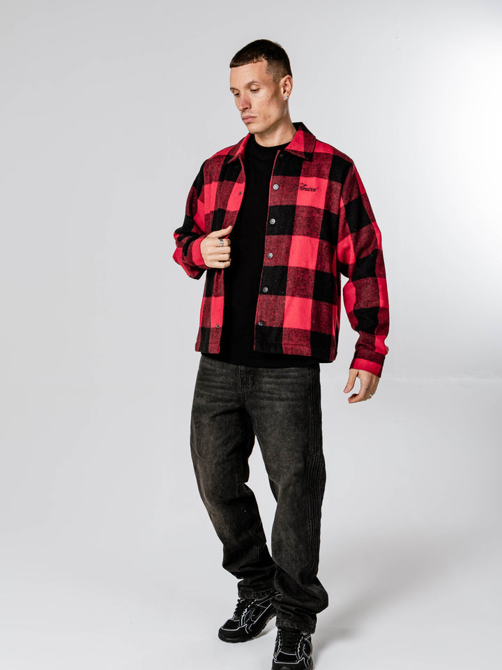 Armando Red Check Flannel Shirt