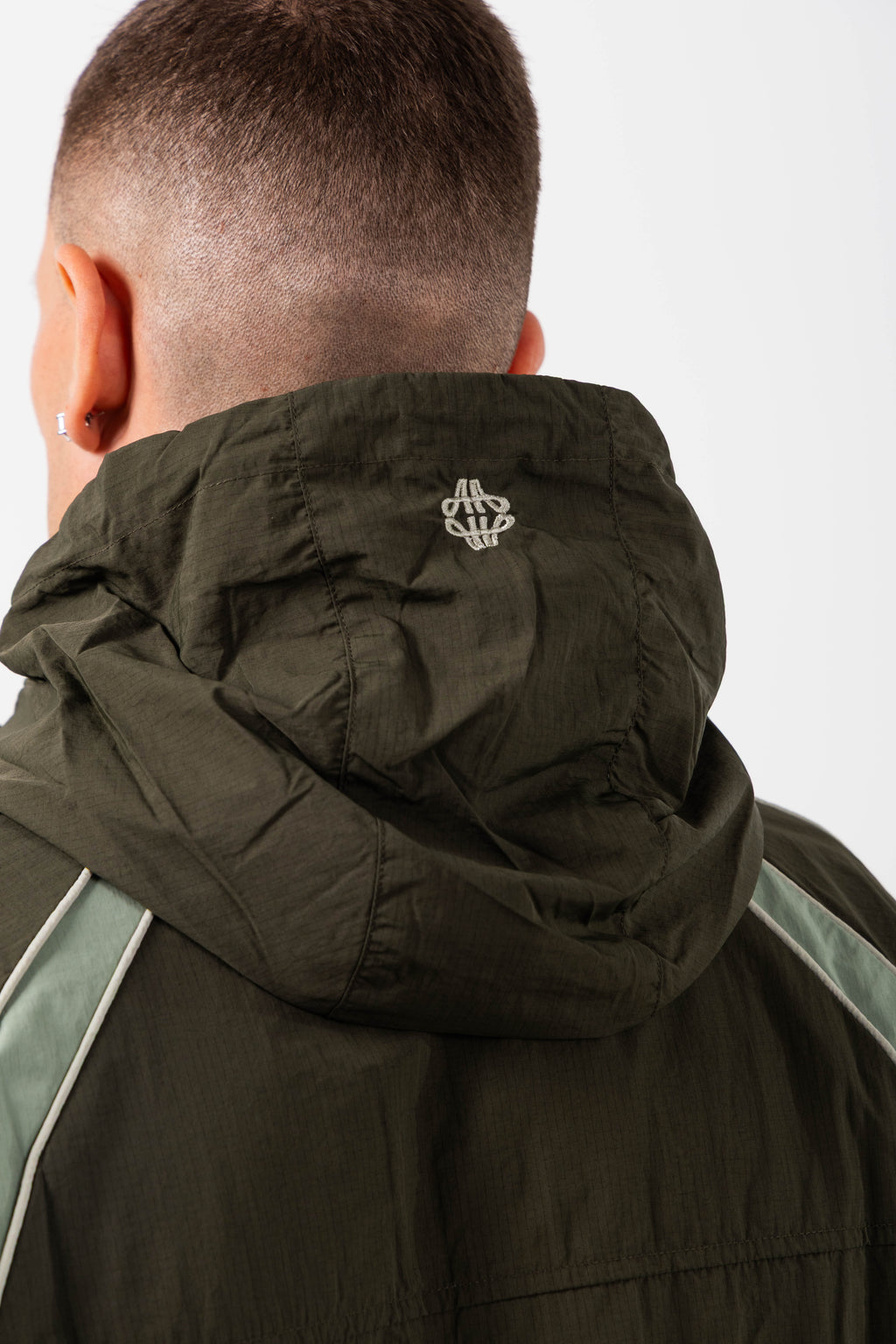 Placido Green Shell Windbreaker