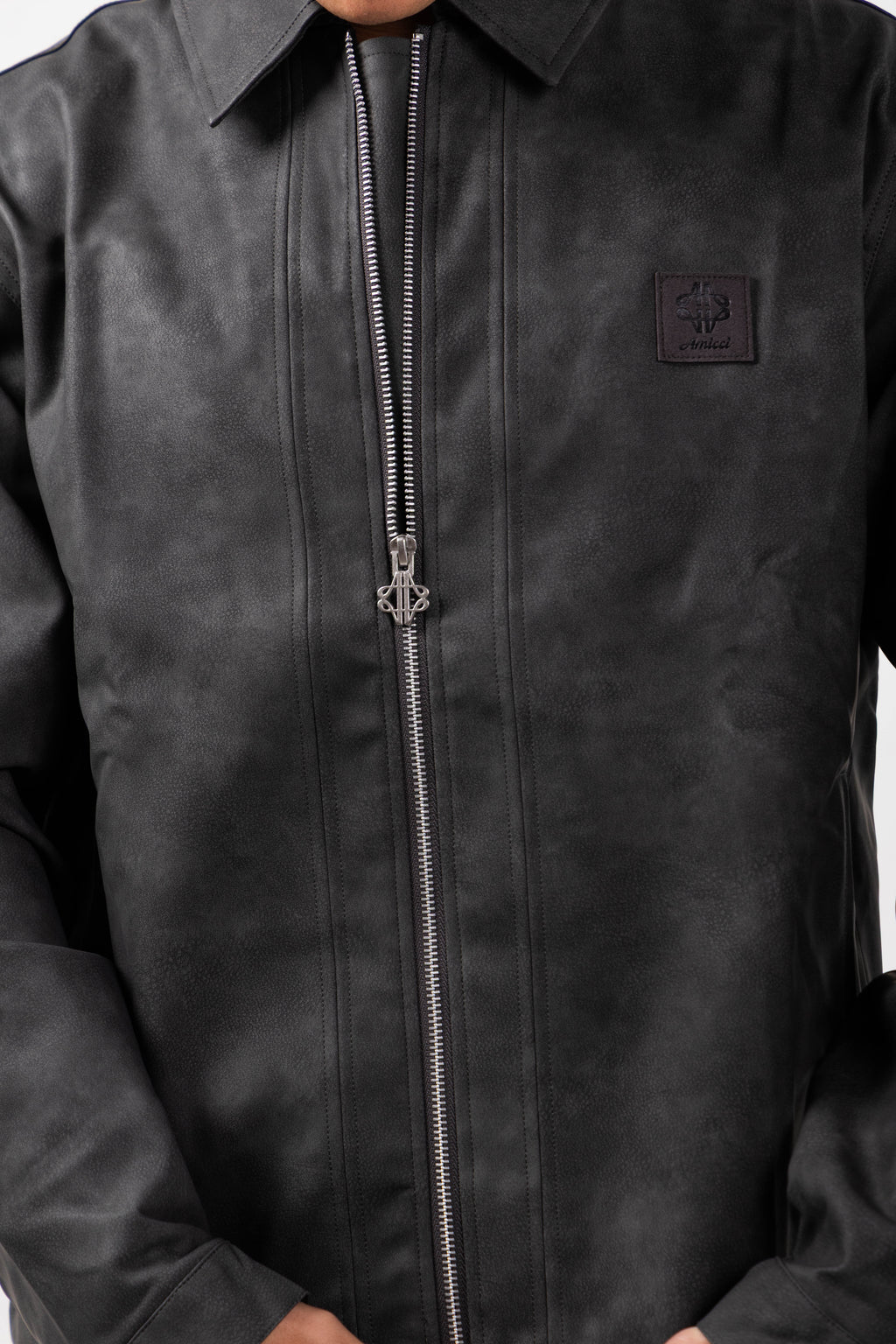 Vittorio Charcoal Coach Jacket