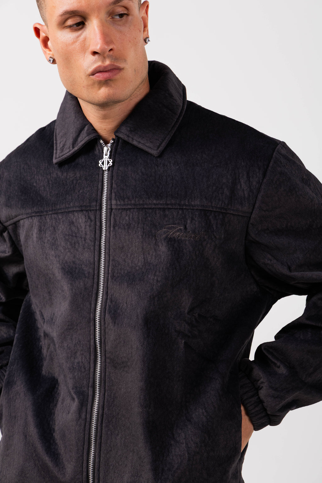 Gianni Suede Coach Jacket