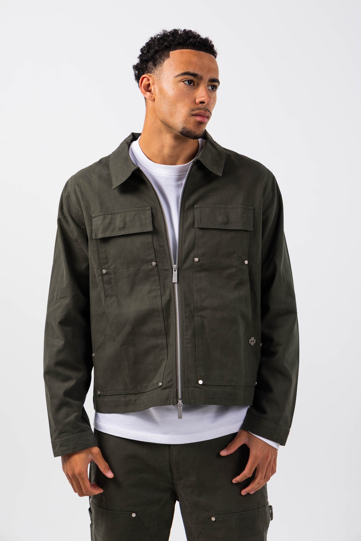 Wyatt Khaki Twill Overshirt