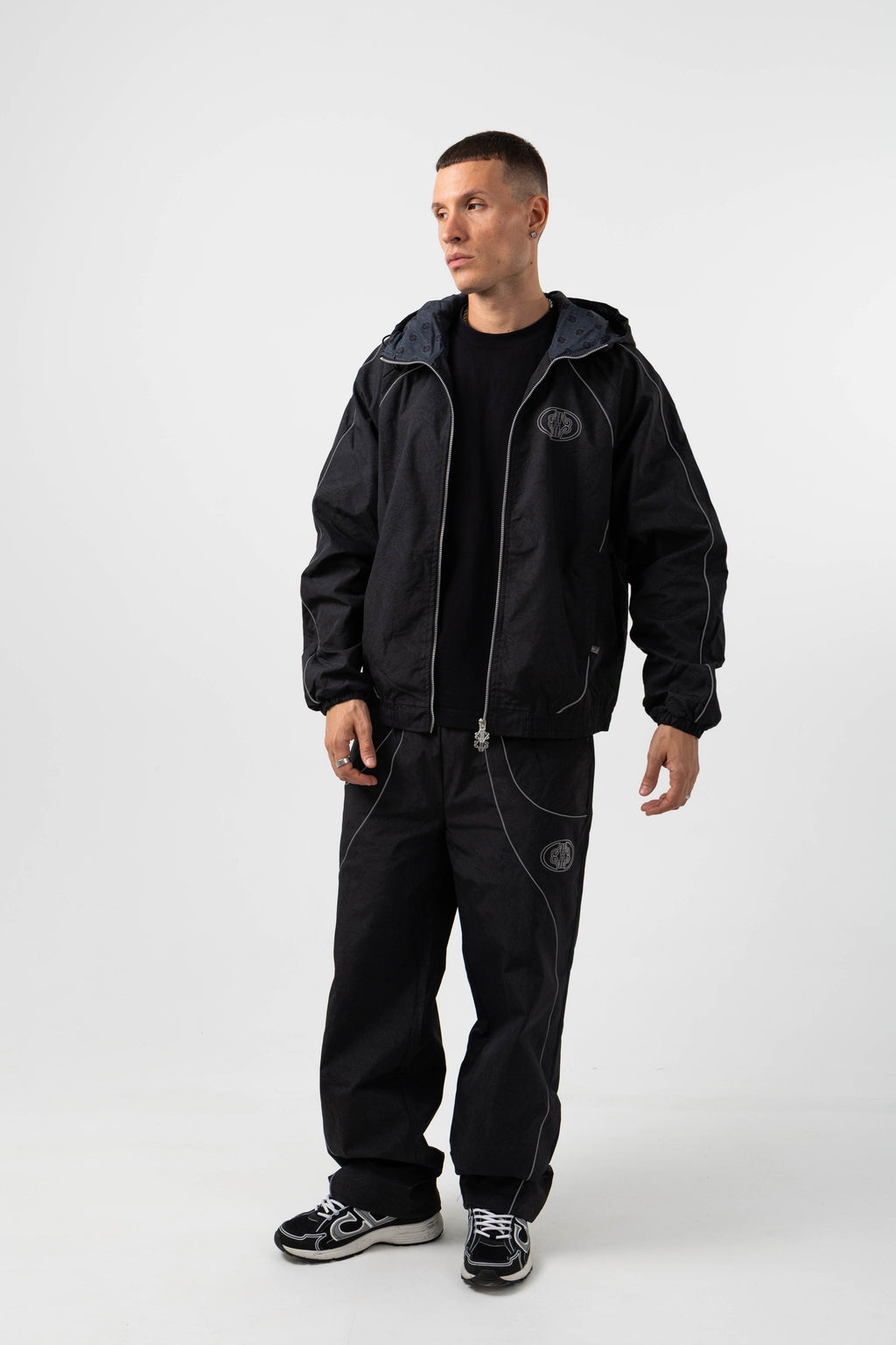 Ronin Reflective Black Windbreaker