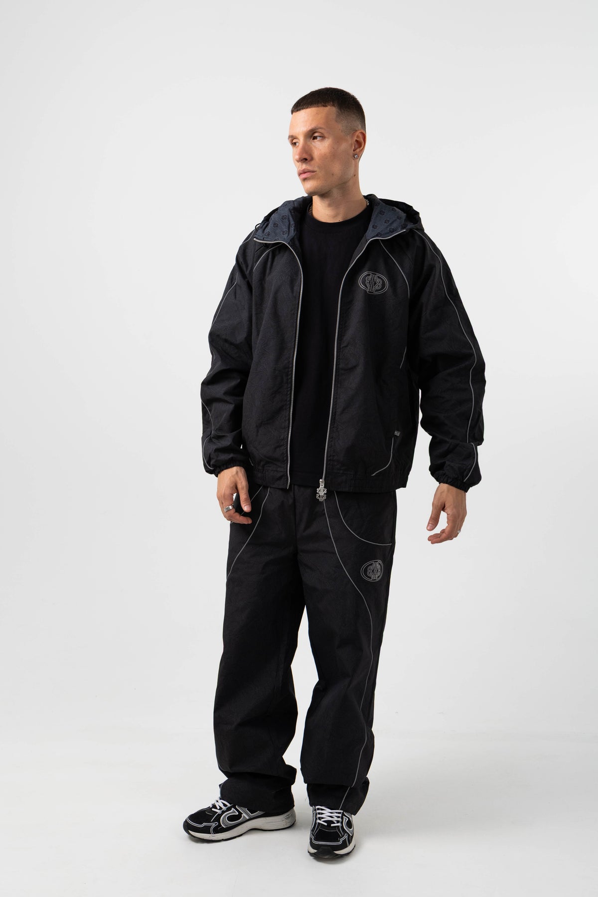 Ronin Reflective Black Windbreaker