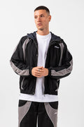 Placido Black Shell Windbreaker