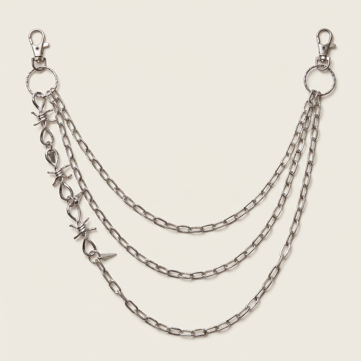 Gelaagde Zilveren Ketting
