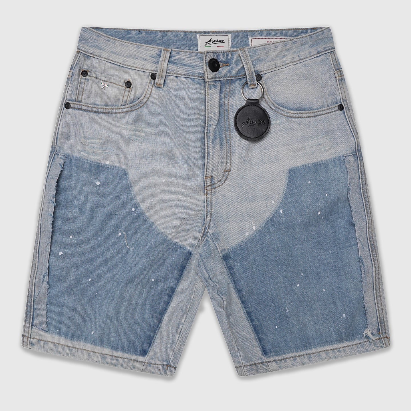 Adrano Lichtblauwe Carpenter Shorts